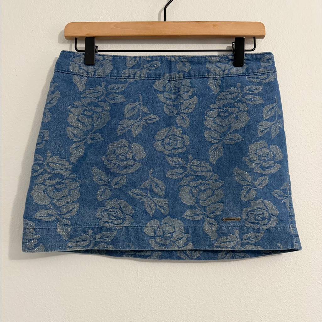 Abercrombie & Fitch - Gold & Denim Mini Skirt